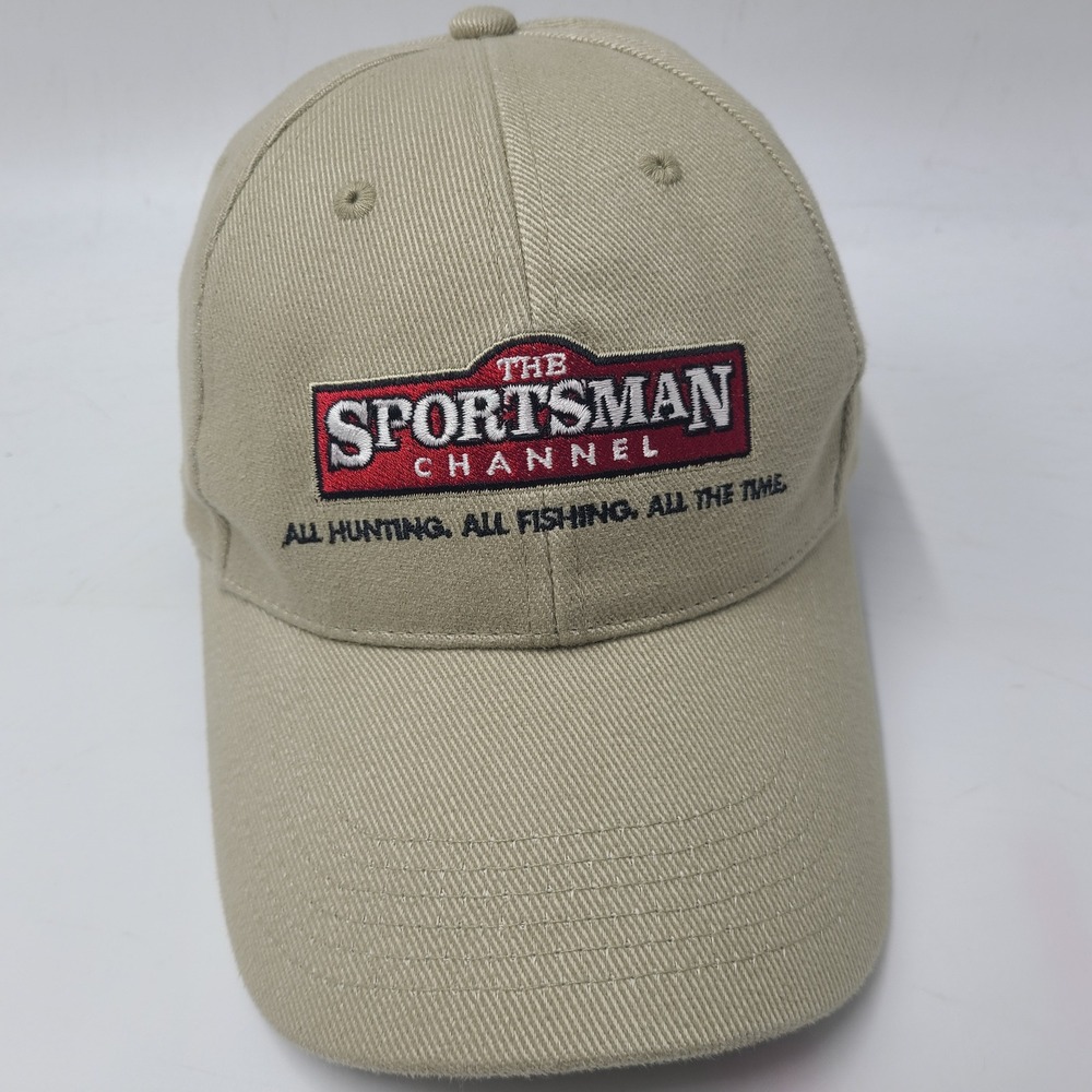 Vintage The Sportsman Channel Hat Strapback Beige Hunting Fishing‎ Outdoors Men